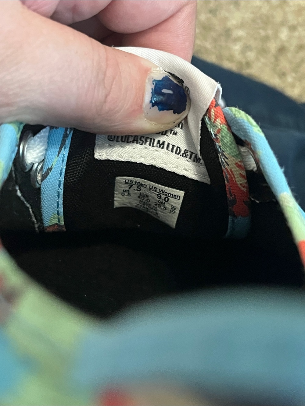 Vans Star Wars yoda hibiscus shoe - Picture 8 of 8